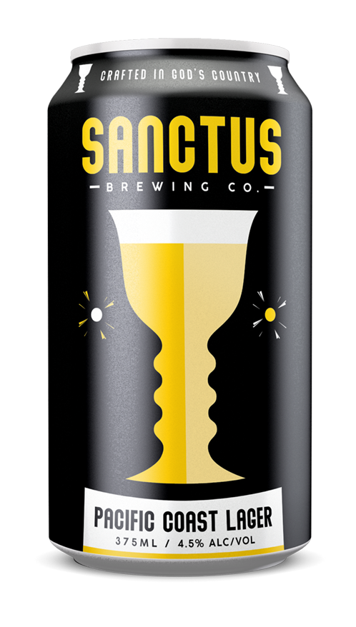 Pacific Coast Lager (4.5%) - Sanctus Brewing Co